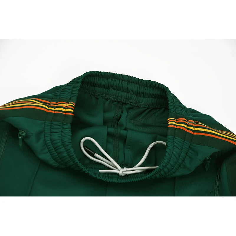 blackish green pants men woman 1 1 best quality side edge weaving embroidery logo drawstring loose casual new trousers clean everyday pants