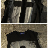 Harajuku Graphic tee – Pure Cotton American Retro Trend Fashion Niche Cross Print L