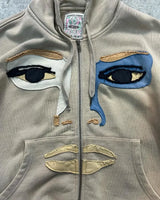 American High Street Fashion Brand Y2K Cartoon Embroidery Oversized Ho