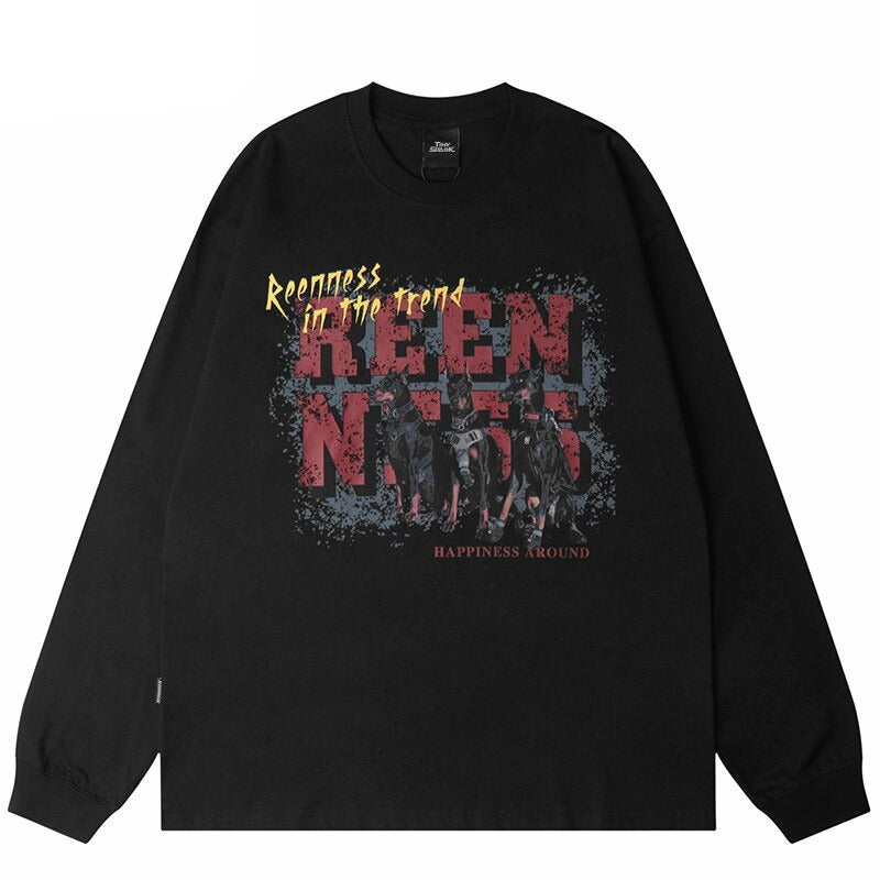 "Mean Team" Unisex Men Women Streetwear Graphic Sweatshirt Daulet Apparel