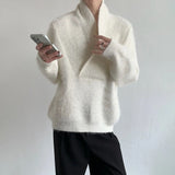 grunge fire sweater, streetwear drip, cozy knitwear for men, oversized grunge aesthetic winter top