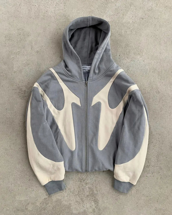 Hip Hop Long Sleeve Women New Streetwear Y2K Zip Up Hoodie Men Style G