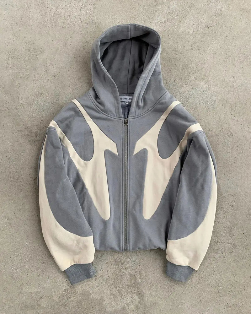Hip Hop Long Sleeve Women New Streetwear Y2K Zip Up Hoodie Men Style G