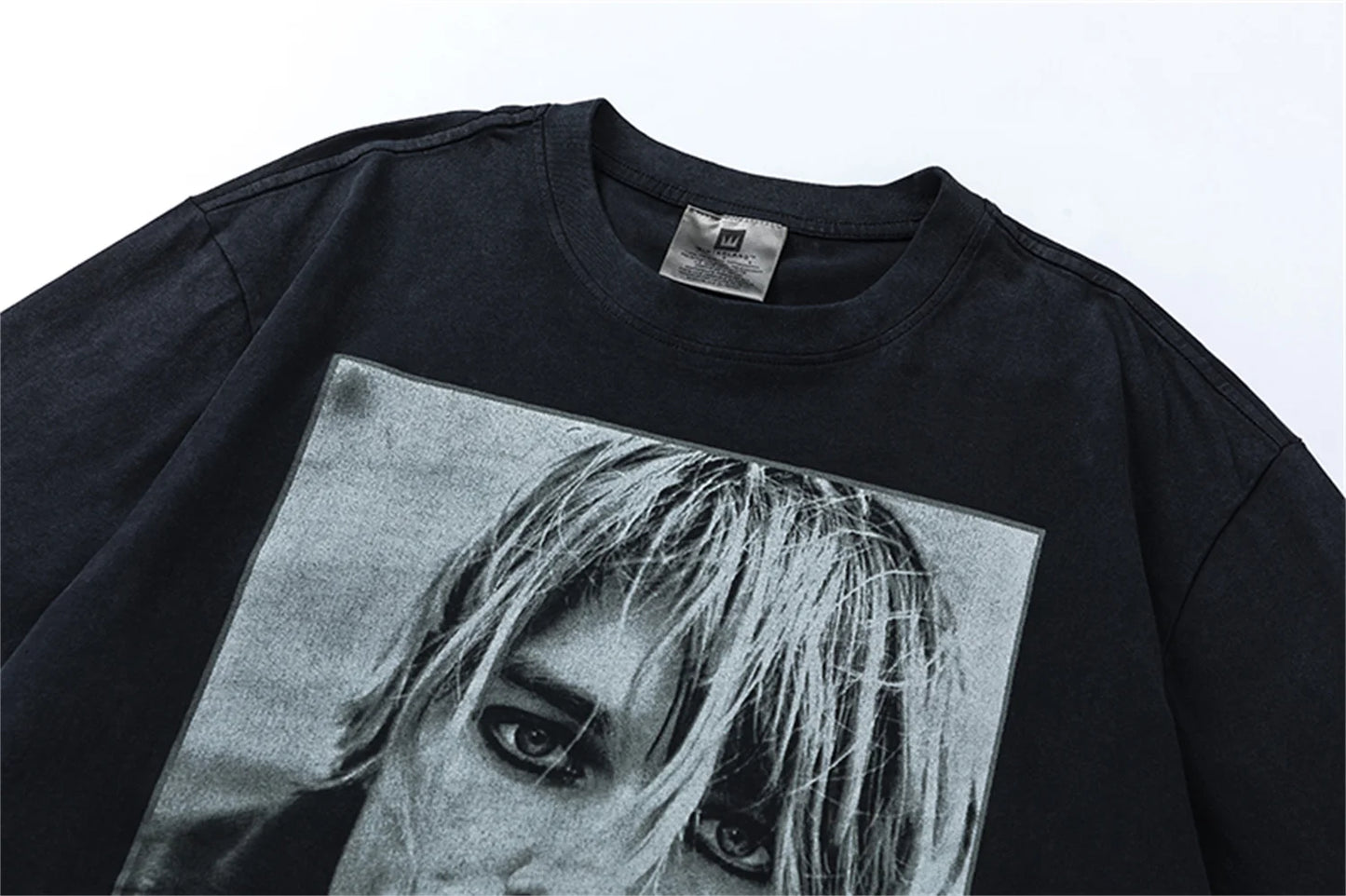 gothic vintage t-shirt featuring vintage retro kc portrait rock band t shirt high street distressed tops tee