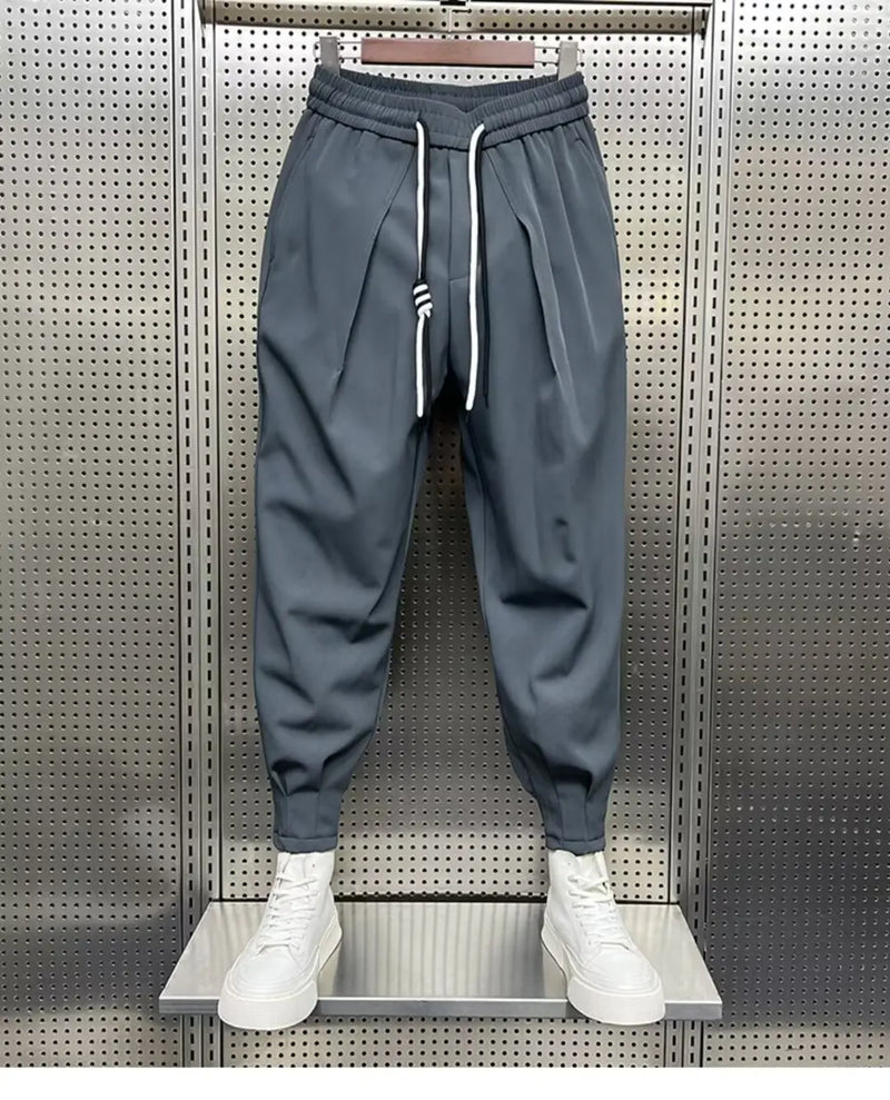 mens harem joggers pants male cargo pants streetwear black hip hop casual pockets sweatpants oversized 2024 fashion trousers unique joggers style 1743