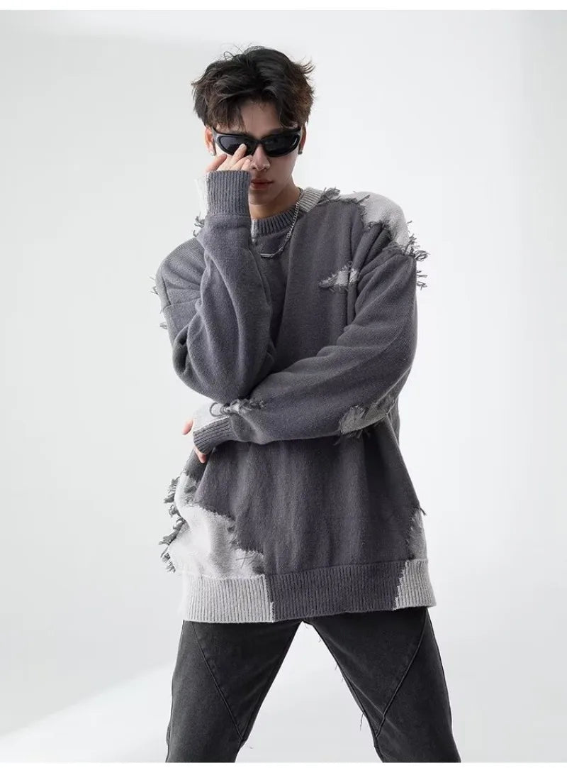 y2k flame streetwear, 2025 trend fit, trendy urban fashion top for men, layered streetwear look