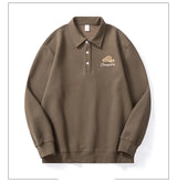 Men Embroidery Fashion Loose Casual Pullover Sweatshirt Spring Autumn