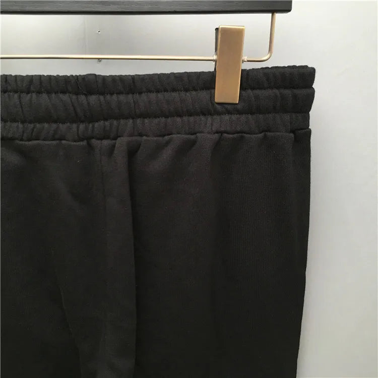 high new novelty luxury men 21 classic side metal rivets pockets comfortable cotton parkour sweat casual pants sweatpants d47 unique joggers style 4370