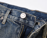 hole ripped retro straight spliced mens jeans streetwear washed pcoekts distressed denim trousers loose hip hop jean pants unique jeans style 527