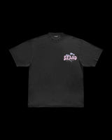 Grunge Y2K T-Shirt – Bleached Effect with Cursed Skull Art