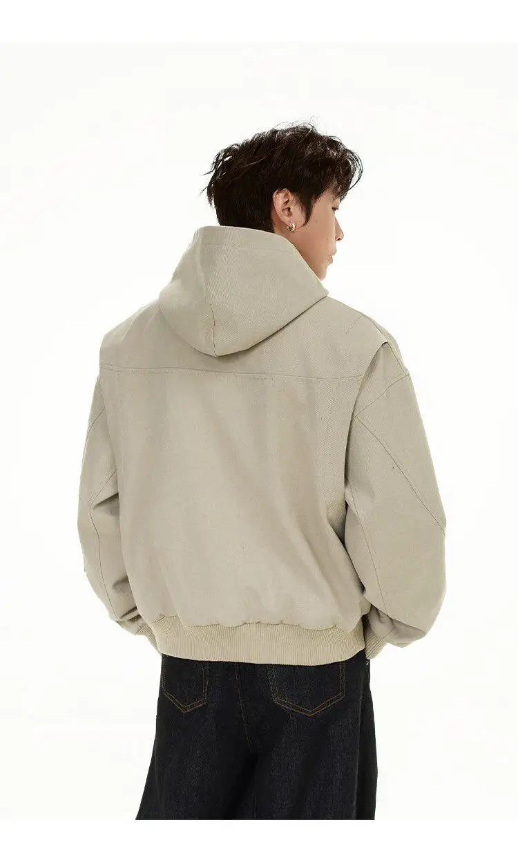 retro baseball outerwear, daily essential, men's streetwear fashion, trendy oversized fit, urban techwear design, modern hip 