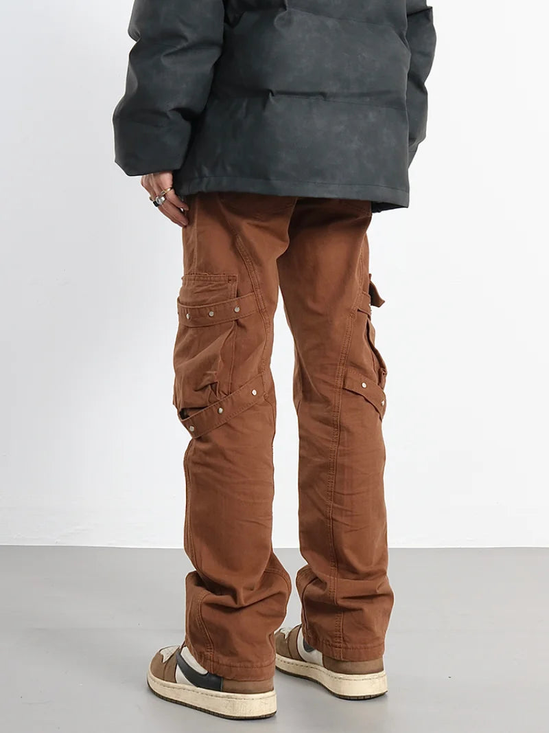 hip hip pants mens cargo harem pant streetwear side pockets harajuku joggers unisex baggy hosen loose straight cotton trousers urban active pants