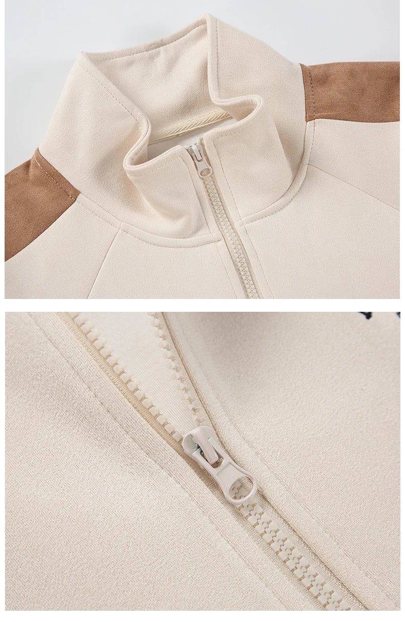 Retro Baseball Jacket for Men Cold Weather Jacket