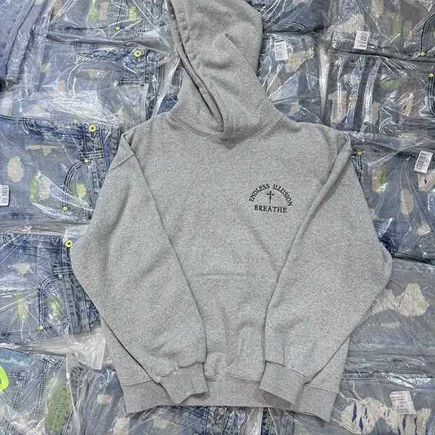 Urban flex hoodie with mixtape-era hip-hop aesthetic