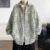 Original New Korean Harajuku Check Jacket Mens Autumn 2024 New Design