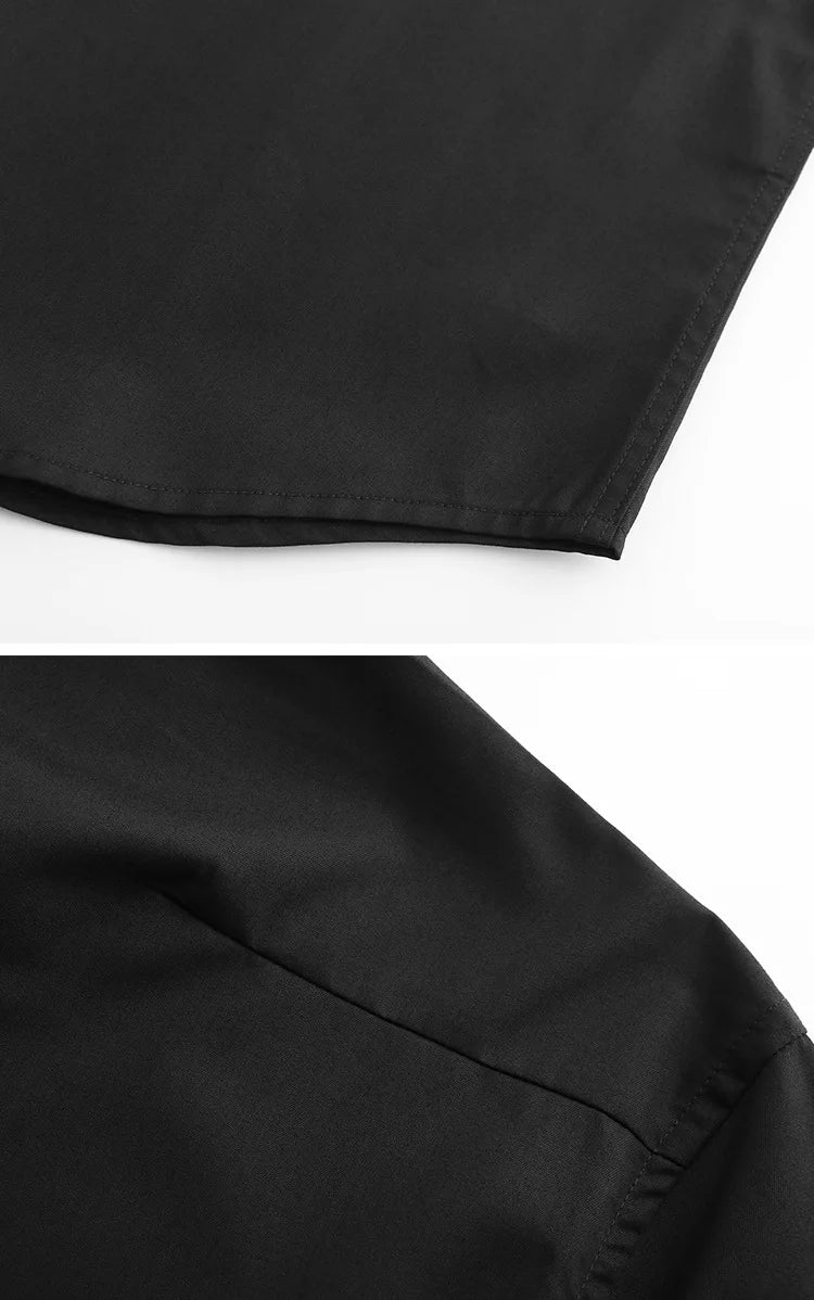 New 2021 luxury Men Classic Embroidered bee spide Fashion Cotton Casual Shirts Shirt high quality Pocket Short sleeves A50