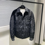 New fluorescent Luxury Men West Coast CRIPS Cashew Shirt Coats & Jackets / Down Coats Cotton Warm Winter Oversize Thin #A586