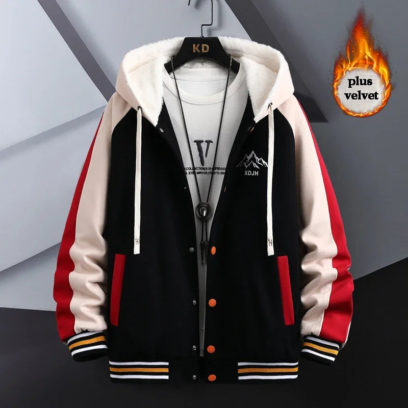 Vintage puffer graffiti hooded windbreaker nan