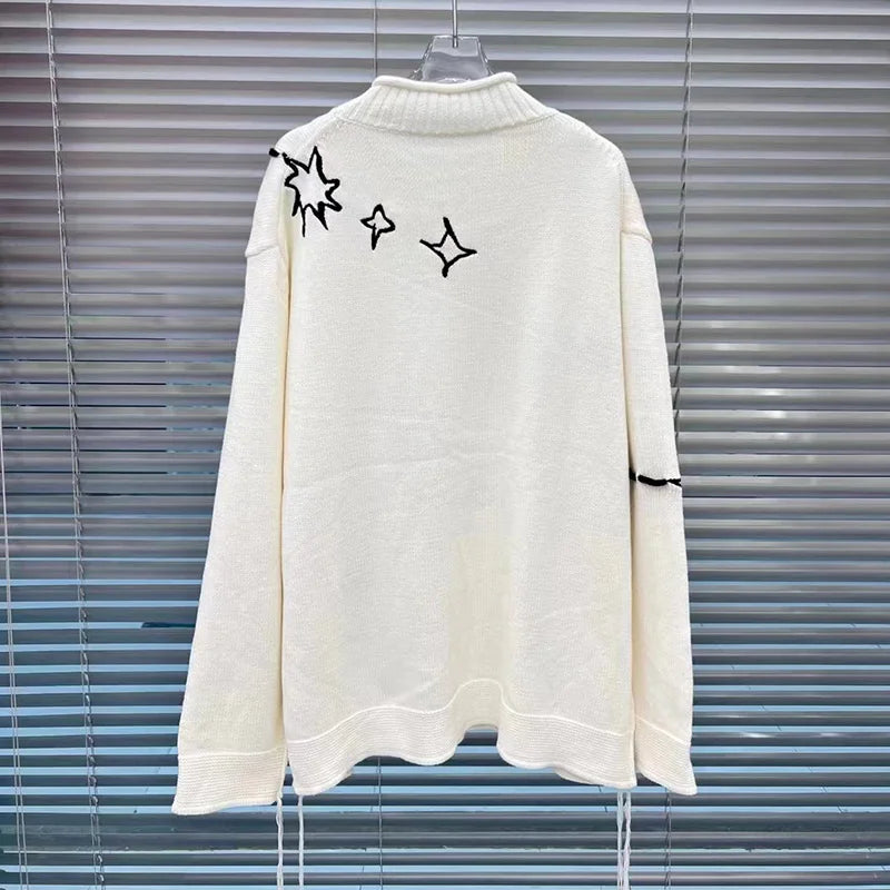 urban flame hoodie with photo-ready knit construction, bold Y2K look for men’s outerwear, men’s streetwear clothing piece for