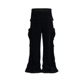 ro style wide leg corduroy pocket baggy cargo pants for men and women drawstring streetwear ropa hombre straight trousers 1 unique cargo style 1241