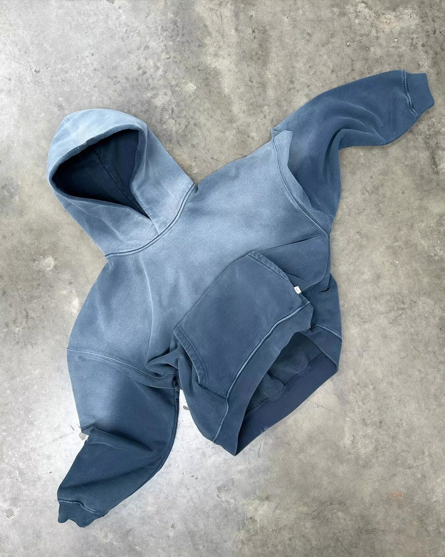 American Fashion Trend Gradient Hoodie Men Street Y2K New Hip Hop Vint