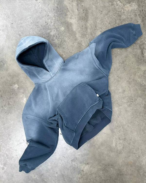 American Fashion Trend Gradient Hoodie Men Street Y2K New Hip Hop Vint