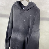 glitchcore angelcore design featuring street wear speckled ink rubbed hooded hoodies fashion sense distressed winter coat mens and womens baggy washing clothes