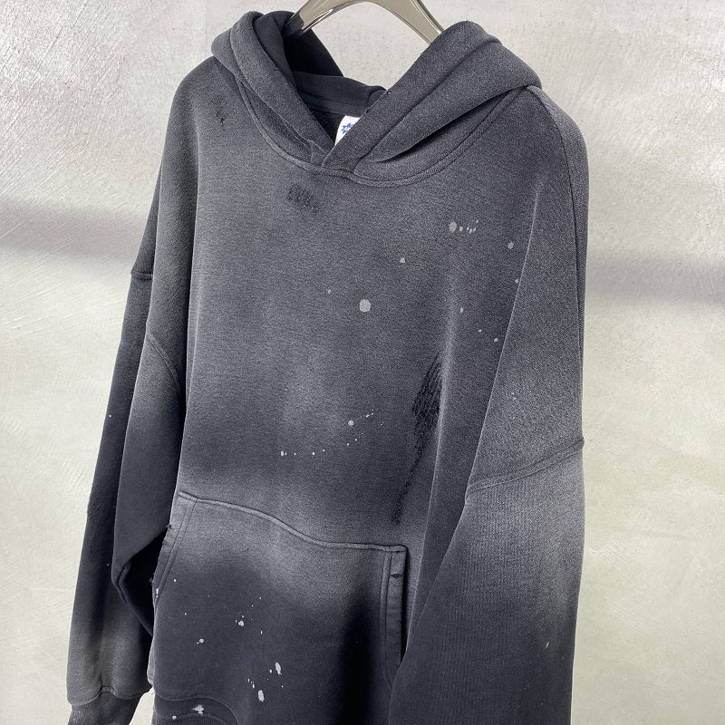 glitchcore angelcore design featuring street wear speckled ink rubbed hooded hoodies fashion sense distressed winter coat mens and womens baggy washing clothes