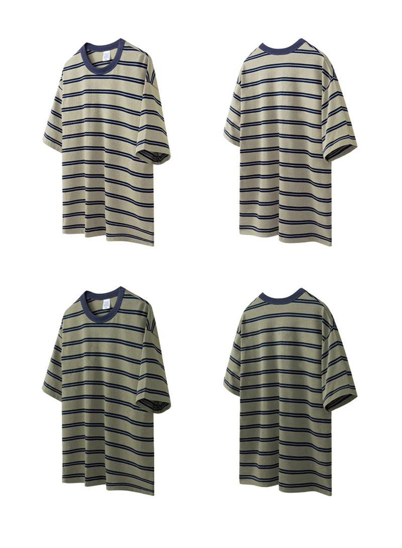Glitchcore Anime panel – 2023 Summer New Cityboy Mens Loose Straight Cotton Short Sle