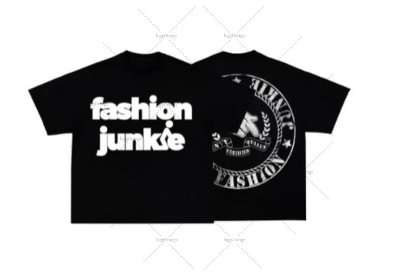 Vaporwave Chrome logo – Y2K Streetwear Gothic Straw Letters Oversized Printed T Shir
