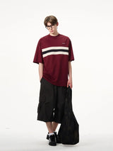 American summer street fashion men and women personalized letter print round neck short sleeved couple Harajuku loose casual top