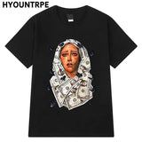 Trapwear Anime panel – Hip Hop Streetwear Black T Shirt Graphic Harajuku Printed T