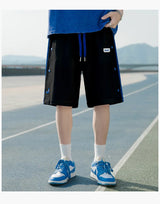 2023 summer new light luxury fashion casual beach pants men straight shorts loose pants boutique clothing simple style unique shorts style 4096