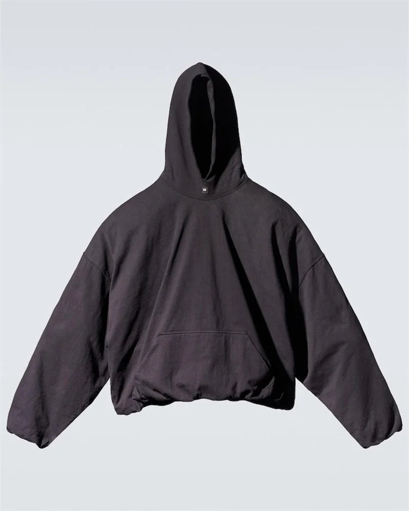 cyberpunk melting smiley featuring autumn and winter kanye high street yzy double layer fabric clip cotton mens and womens large hoodie