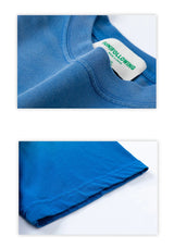 Spring Summer New Products Fried Color Wash Water Gradient Color Loose Short-sleeved Casual Basic Bottoming Round Neck