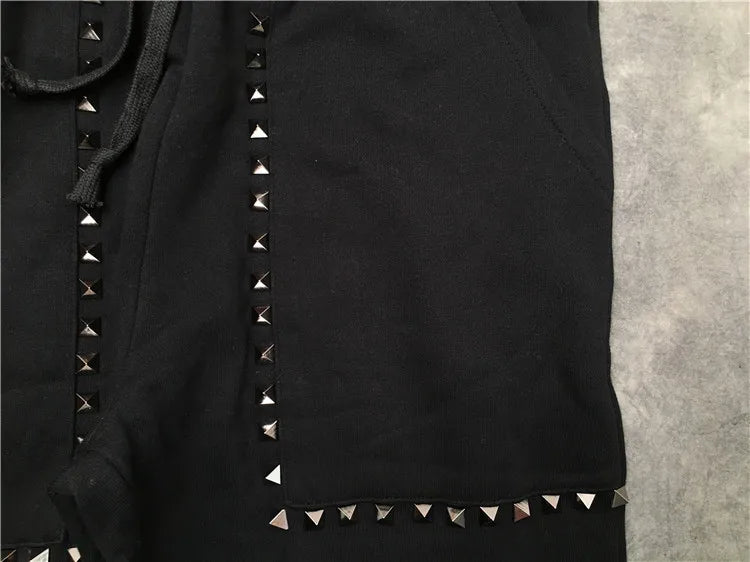 high new novelty cotton luxury men metal rivets pockets comfortable classic paisley 4 white casual pants sweatpants thicken m2 unique joggers style 4351