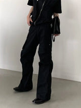 summer sleeveless set men women multi pocket hooded vest jogging cargo pant spring loose casual zipper two piece suit street unique cargo style 445
