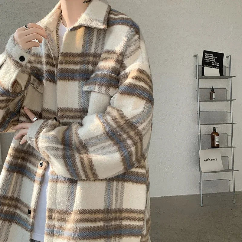 bold graphic winter coat, unisex street style, men's streetwear fashion, trendy oversized fit, urban techwear design, modern 