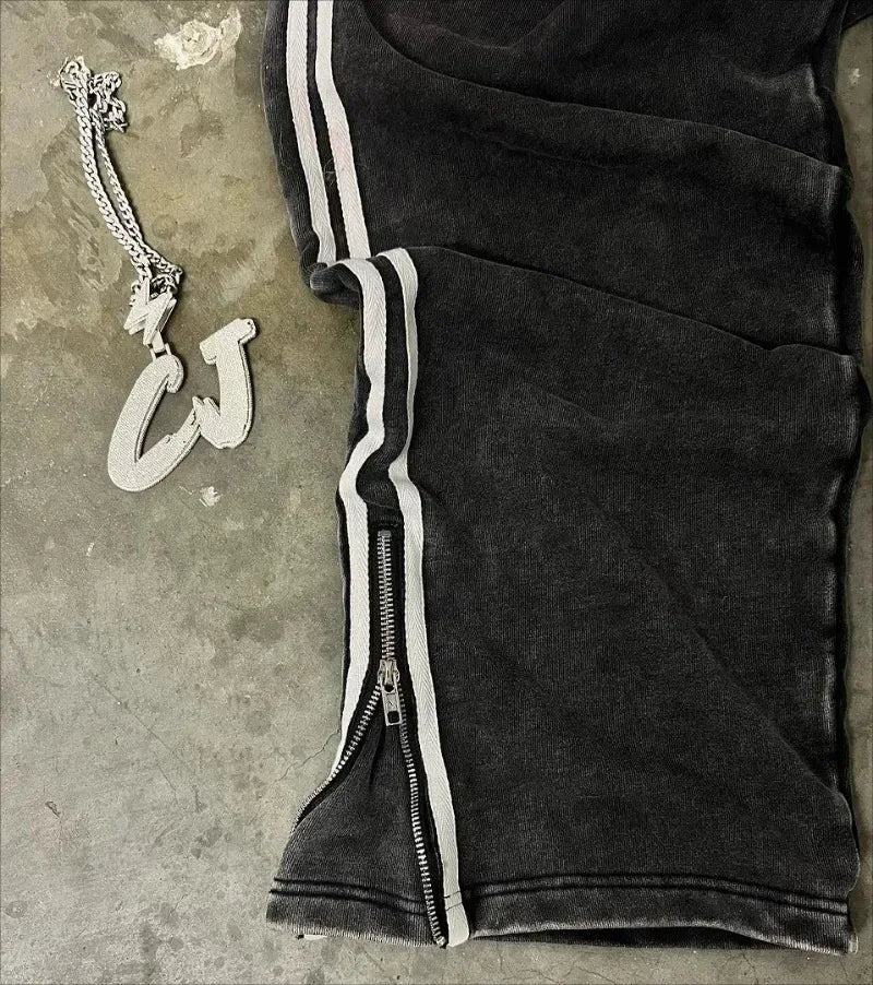 harajuku casual street y2k new fashion trend loose pants women joker wide leg pants couple popular oversized straight trousers menswear bottoms