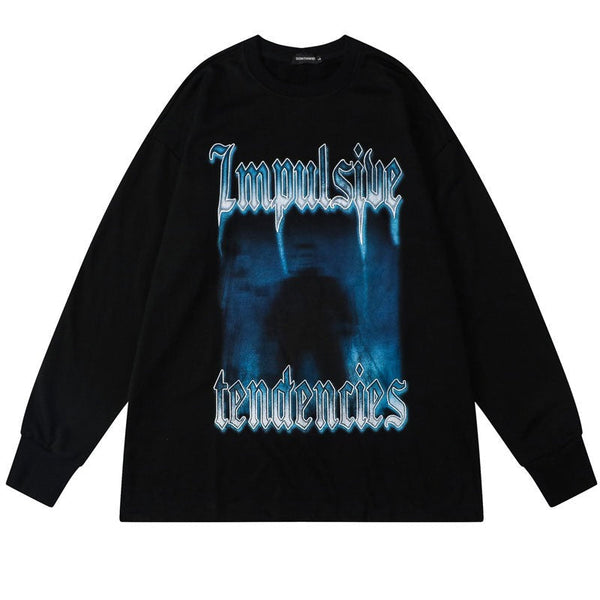 "Impulsive" Unisex Men Women Streetwear Graphic Sweatshirt Daulet Apparel