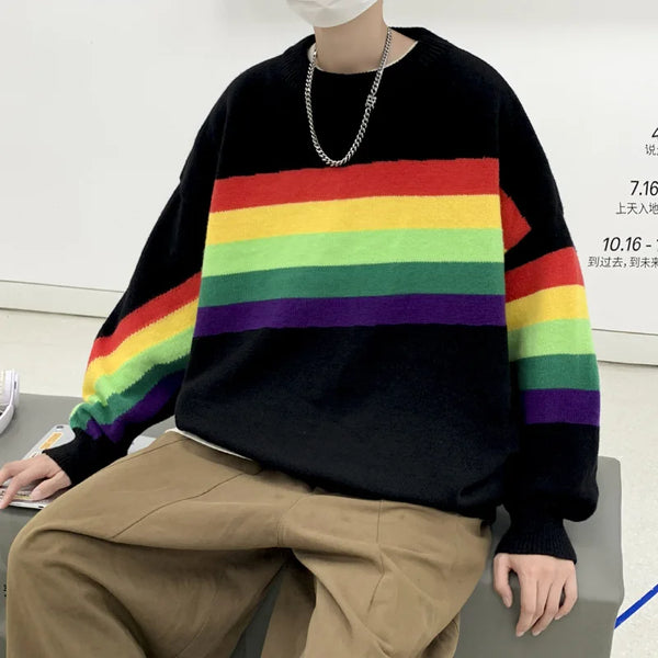 retro street knitwear, high-street look, trendy streetwear apparel for men and women