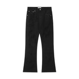 mens distressed ripped destroied tassel denim jean pants new fashion biker jeans streetwear flare pants joggers y2k men s jeans unique joggers style 3998