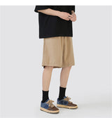 summer mens solid color straight shorts 2024 casual y2k wide leg short pants casual streetwear sweat baggy bermudas hombre unique shorts style 3329