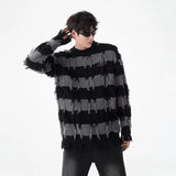 minimalist knit jumper, daily wear essential, trendy urban fashion top for men, layered streetwear look
