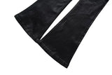 european and american street batik black paint coat wide jeans pants fashionable baggy contoured distressed flared denim jeans unique jeans style 1605