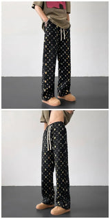 cotton casual pants men fashion retro colored plaid pants men streetwear hip hop loose hollow out pants mens hole trousers m 3xl unique default style 3810