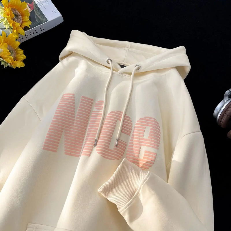 American Spring And Autumn Trendy Men And Women Hip Hop Retro Letter P