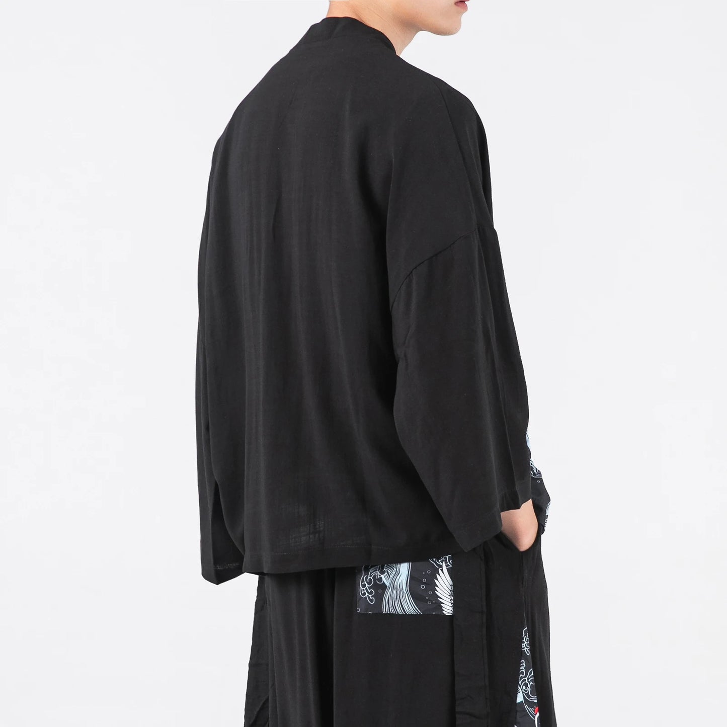 Kimono Cardigan Men Summer New Haori Samurai Kimonos Karate Streetwear Shirt Yukata