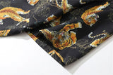 Dark Icon Tiger Print Street Fashion Men's Shirt 2021 Summer Polo Shirt Thin Material Hawaiian Shirt Male Blouse