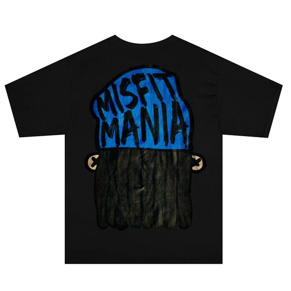 oversized cartoon manga tee with vapor lines and pastel panel burst